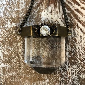 CLEAR QUARTZ CRYSTAL NECKLACE